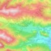 Mapa topográfico Saurat, altitude, relevo
