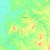 Mapa topográfico Mozarlândia, altitude, relevo