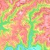 Mapa topográfico Assac, altitude, relevo