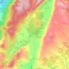 Mapa topográfico Arrimal e Mendiga, altitude, relevo