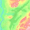 Mapa topográfico Ust-Chantaika Stausee, altitude, relevo