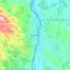 Mapa topográfico Paso Robles, altitude, relevo