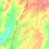 Mapa topográfico Alcains, altitude, relevo