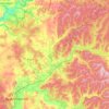 Mapa topográfico Ачитский городской округ, altitude, relevo