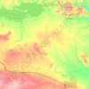 Mapa topográfico Cahora-Bassa, altitude, relevo