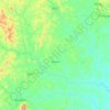 Mapa topográfico Macajuba, altitude, relevo