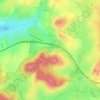 Mapa topográfico Creveney, altitude, relevo