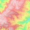 Mapa topográfico Roncesvalles, altitude, relevo