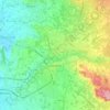 Mapa topográfico Carpentras, altitude, relevo
