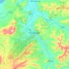 Mapa topográfico Portoviejo, altitude, relevo