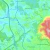 Mapa topográfico Perus, altitude, relevo