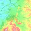 Mapa topográfico Condeixa-a-Velha, altitude, relevo