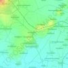 Mapa topográfico Chebrolu, altitude, relevo