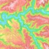 Mapa topográfico Grand-Vabre, altitude, relevo