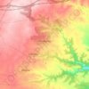 Mapa topográfico Villalpardo, altitude, relevo