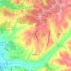 Mapa topográfico Milagres, altitude, relevo