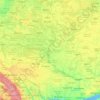 Mapa topográfico Dnieper, altitude, relevo