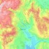 Mapa topográfico Δημοτική Ενότητα Αμφίσσης, altitude, relevo