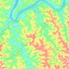 Mapa topográfico Iraí, altitude, relevo