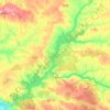 Mapa topográfico Albufeira de Maranhão, altitude, relevo