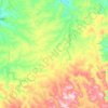 Mapa topográfico Santo Antônio do Paraíso, altitude, relevo