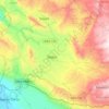 Mapa topográfico Ixtapa, altitude, relevo
