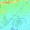 Mapa topográfico Katingan, altitude, relevo