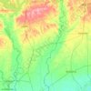 Mapa topográfico Newton County, altitude, relevo