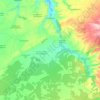 Mapa topográfico Fuentidueña, altitude, relevo