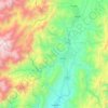 Mapa topográfico Sucúa, altitude, relevo