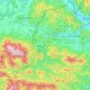 Mapa topográfico Meža, altitude, relevo