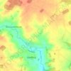 Mapa topográfico Rendham, altitude, relevo