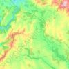 Mapa topográfico Xermade, altitude, relevo