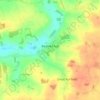 Mapa topográfico Badwell Ash, altitude, relevo