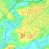 Mapa topográfico Baginton, altitude, relevo