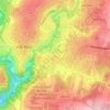 Mapa topográfico São Pedro, altitude, relevo