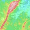 Mapa topográfico Bolani, altitude, relevo