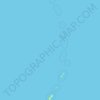 Mapa topográfico Mariana Islands, altitude, relevo