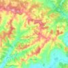 Mapa topográfico Grand-Brassac, altitude, relevo