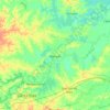 Mapa topográfico Monção, altitude, relevo