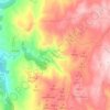 Mapa topográfico A Laxe, altitude, relevo