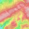 Mapa topográfico Francorchamps, altitude, relevo