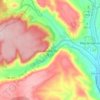 Mapa topográfico Saelices de la Sal, altitude, relevo
