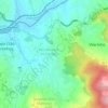 Mapa topográfico São Salvador do Campo, altitude, relevo