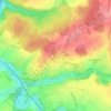 Mapa topográfico Thy-le-Château, altitude, relevo