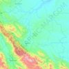 Mapa topográfico Padang Lawas, altitude, relevo