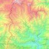 Mapa topográfico Gyalshing, altitude, relevo