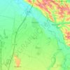 Mapa topográfico Mazères, altitude, relevo