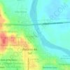 Mapa topográfico Areias Brancas, altitude, relevo