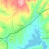 Mapa topográfico Podence, altitude, relevo